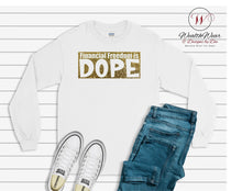 Financial Freedom is DOPE White "Gold Glitter"