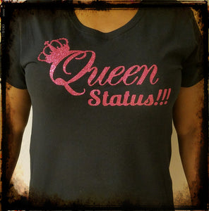 "Queen Status" Pink Glitter