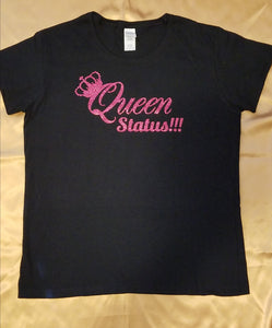 "Queen Status" Pink Glitter